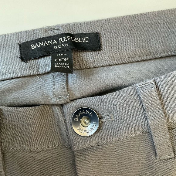 Banana Republic Sloan Stretchy Gray Pants 00P - Picture 5 of 8